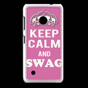 Coque Nokia Lumia 530 Keep Calm Swag Rose