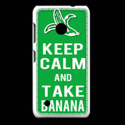 Coque Nokia Lumia 530 Keep Calm Take Banana Vert