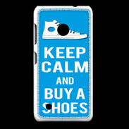 Coque Nokia Lumia 530 Keep Calm Buy Shoes Cyan 