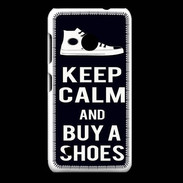 Coque Nokia Lumia 530 Keep Calm Buy Shoes Noir