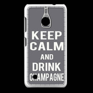 Coque Nokia Lumia 530 Keep Calm Drink champagne Gris