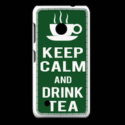 Coque Nokia Lumia 530 Keep Calm Drink Tea Vert