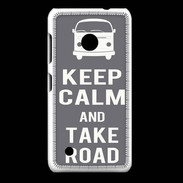 Coque Nokia Lumia 530 Keep Calm Take Road Gris
