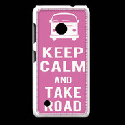 Coque Nokia Lumia 530 Keep Calm Take Road Rose