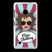 Coque Nokia Lumia 530 Miss Clubbing Chatain