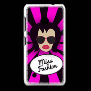 Coque Nokia Lumia 530 Miss Fashion Brune