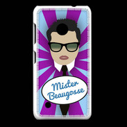 Coque Nokia Lumia 530 Mister Beau gosse Brun