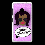 Coque Nokia Lumia 530 Miss Champagne Black