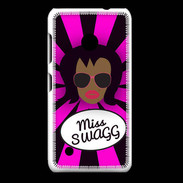 Coque Nokia Lumia 530 Miss Swag Black