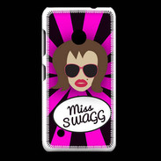 Coque Nokia Lumia 530 Miss Swag Chatain