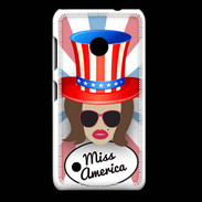 Coque Nokia Lumia 530 Miss USA Chatain