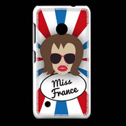 Coque Nokia Lumia 530 Miss France Chatain