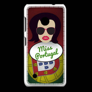 Coque Nokia Lumia 530 Miss Portugal Brune