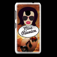 Coque Nokia Lumia 530 Miss Réunion Brune