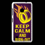 Coque Nokia Lumia 530 Keep Calm and Burn Out violet