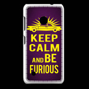 Coque Nokia Lumia 530 Keep Calm and Be Furious Violet