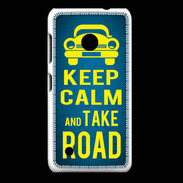 Coque Nokia Lumia 530 Keep Calm and Take o road 2 Bleu