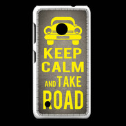 Coque Nokia Lumia 530 Keep Calm and Take o road 2 Gris