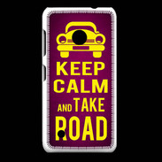 Coque Nokia Lumia 530 Keep Calm and Take o road 2 Rose