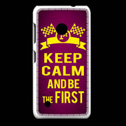 Coque Nokia Lumia 530 Keep Calm and Be the First Rose