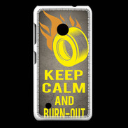 Coque Nokia Lumia 530 Keep Calm and Burn Out Gris