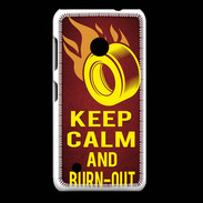 Coque Nokia Lumia 530 Keep Calm and Burn Out Rouge