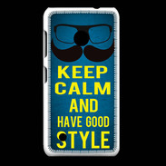 Coque Nokia Lumia 530 Keep Calm and Have a good Style Bleu