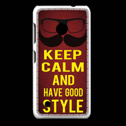 Coque Nokia Lumia 530 Keep Calm and Have a good Style Rouge