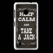 Coque Nokia Lumia 530 Keep Calm and Take Jack Gris