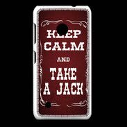 Coque Nokia Lumia 530 Keep Calm and Take Jack Rouge