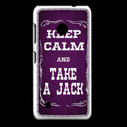 Coque Nokia Lumia 530 Keep Calm and Take Jack Violet