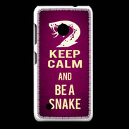 Coque Nokia Lumia 530 Keep Calm and Be a Snake Rose