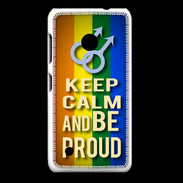 Coque Nokia Lumia 530 Keep Calm and Be Proud mens Gay