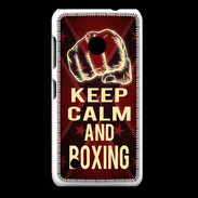 Coque Nokia Lumia 530 Keep Calm and Boxing Rouge