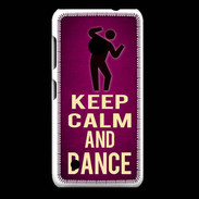 Coque Nokia Lumia 530 Keep Calm and Dance Rose