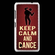 Coque Nokia Lumia 530 Keep Calm and Dance Rouge