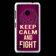 Coque Nokia Lumia 530 Keep Calm and Fight Rose