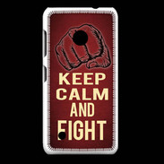 Coque Nokia Lumia 530 Keep Calm and Fight Rouge
