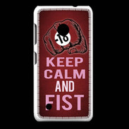 Coque Nokia Lumia 530 Keep Calm and Fist Rouge