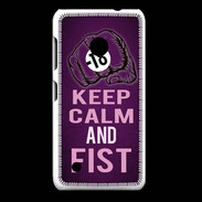 Coque Nokia Lumia 530 Keep Calm and Fist Violet