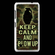 Coque Nokia Lumia 530 Keep Calm and Grenade Camouflage