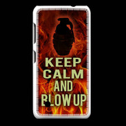 Coque Nokia Lumia 530 Keep Calm and Grenade Feu