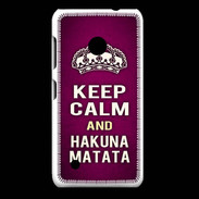 Coque Nokia Lumia 530 Keep Calm and Hakuna Matata rose