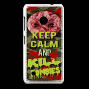 Coque Nokia Lumia 530 Keep Calm and Kill Zombies camouflage