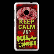 Coque Nokia Lumia 530 Keep Calm and Kill Zombies Rouge