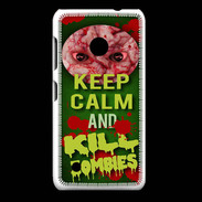 Coque Nokia Lumia 530 Keep Calm and Kill Zombies Vert