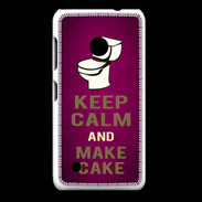 Coque Nokia Lumia 530 Keep Calm and Make cake Rose