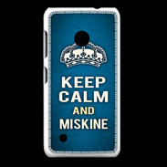 Coque Nokia Lumia 530 Keep Calm and Miskine Bleu
