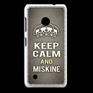 Coque Nokia Lumia 530 Keep Calm and Miskine Gris