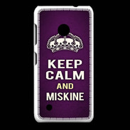 Coque Nokia Lumia 530 Keep Calm and Miskine Violet